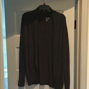Rachel Zoe Black Cardigan Sweater with Shawl Collar and Long Sleeves